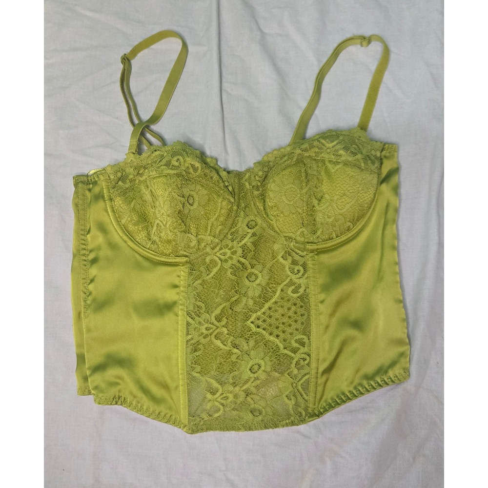 Fairycore Whimsical Spring Corset Lace Green Small Lingerie Sincerely Jules READ